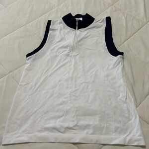 Athleta White and Black Tank Top